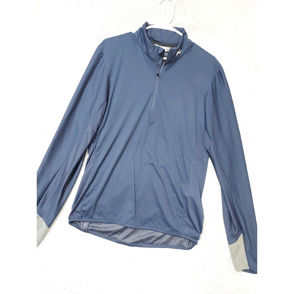 Kjus Pullover Men Small Size 48 Dorian Half Zip Activewear Golf Navy Lightweight